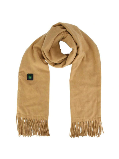 1Pc Electric Heated Winter Scarf USB Heating Neck Wrap Unisex Heated Neck Shawl Soft Warm Scarves 3 Heating Modes For Outdoor Cycling Skiing Skating