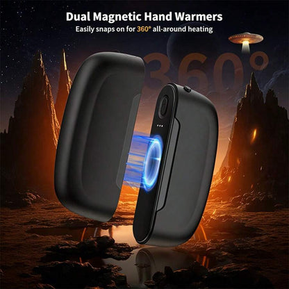 2 Pack Rechargeable Hand Warmers, 6000mAh Portable Electric Pocket Hand Warmers With 3 Adjustable Heat Levels, Compact Lightweight Hand Warmers For Women And Men, Winter Outdoor Travel Camping Daily Use