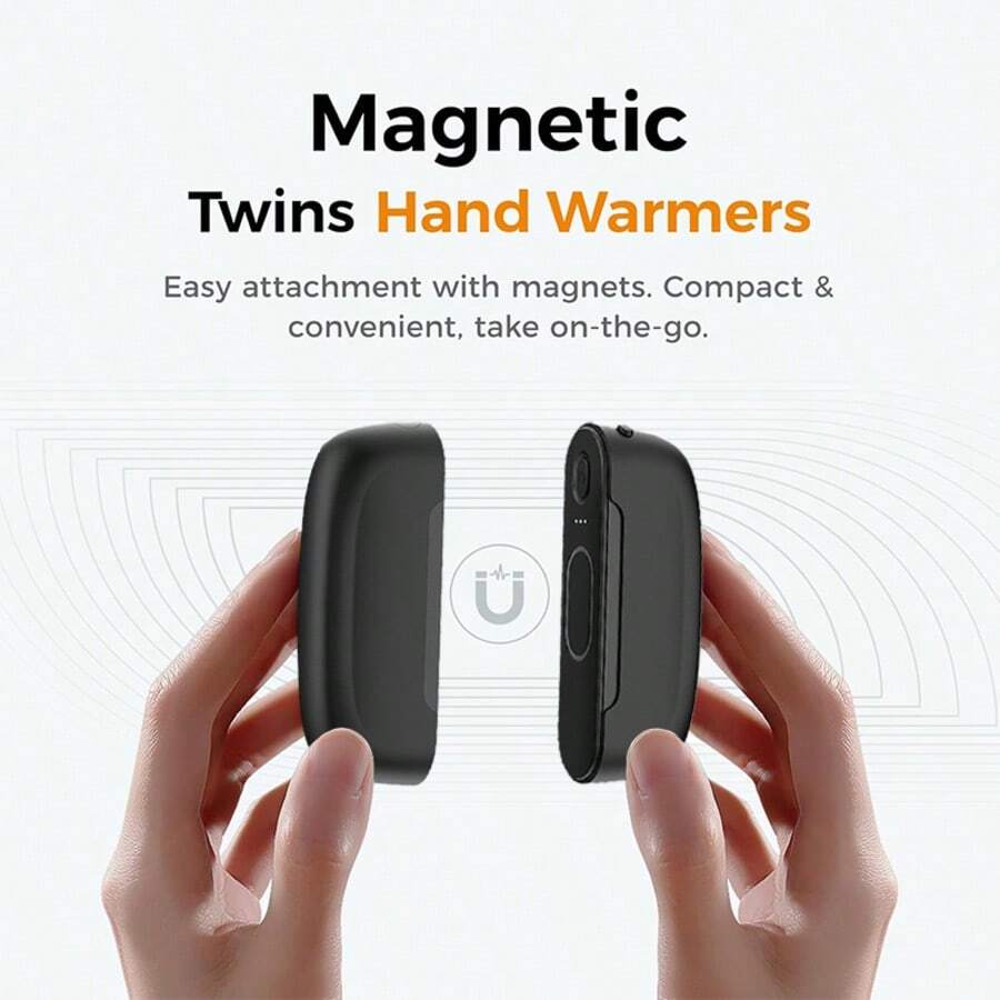 2 Pack Rechargeable Hand Warmers, 6000mAh Portable Electric Pocket Hand Warmers With 3 Adjustable Heat Levels, Compact Lightweight Hand Warmers For Women And Men, Winter Outdoor Travel Camping Daily Use