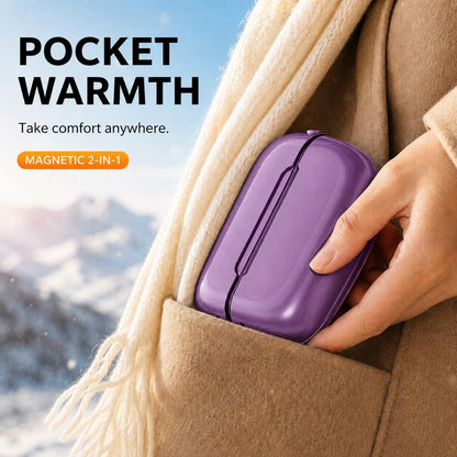 2 Pack Rechargeable Hand Warmers, 6000mAh Portable Electric Pocket Hand Warmers With 3 Adjustable Heat Levels, Compact Lightweight Hand Warmers For Women And Men, Winter Outdoor Travel Camping Daily Use