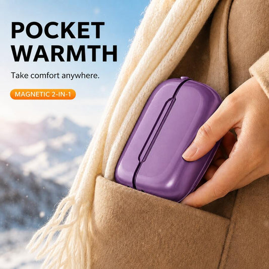 2 Pack Rechargeable Hand Warmers, 6000mAh Portable Electric Pocket Hand Warmers With 3 Adjustable Heat Levels, Compact Lightweight Hand Warmers For Women And Men, Winter Outdoor Travel Camping Daily Use
